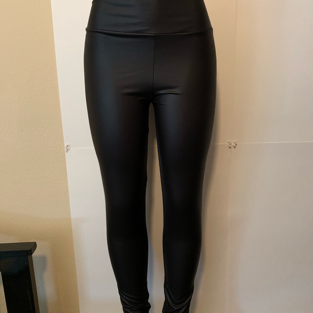 Black Leather Leggings